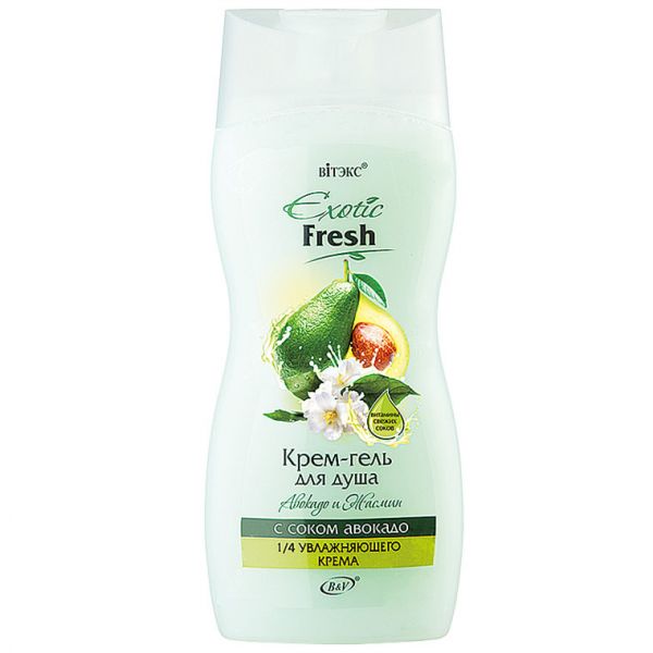 Vitex EXOTIC FRESH Cream shower gel "AVOCADO AND JASMINE" 515ml